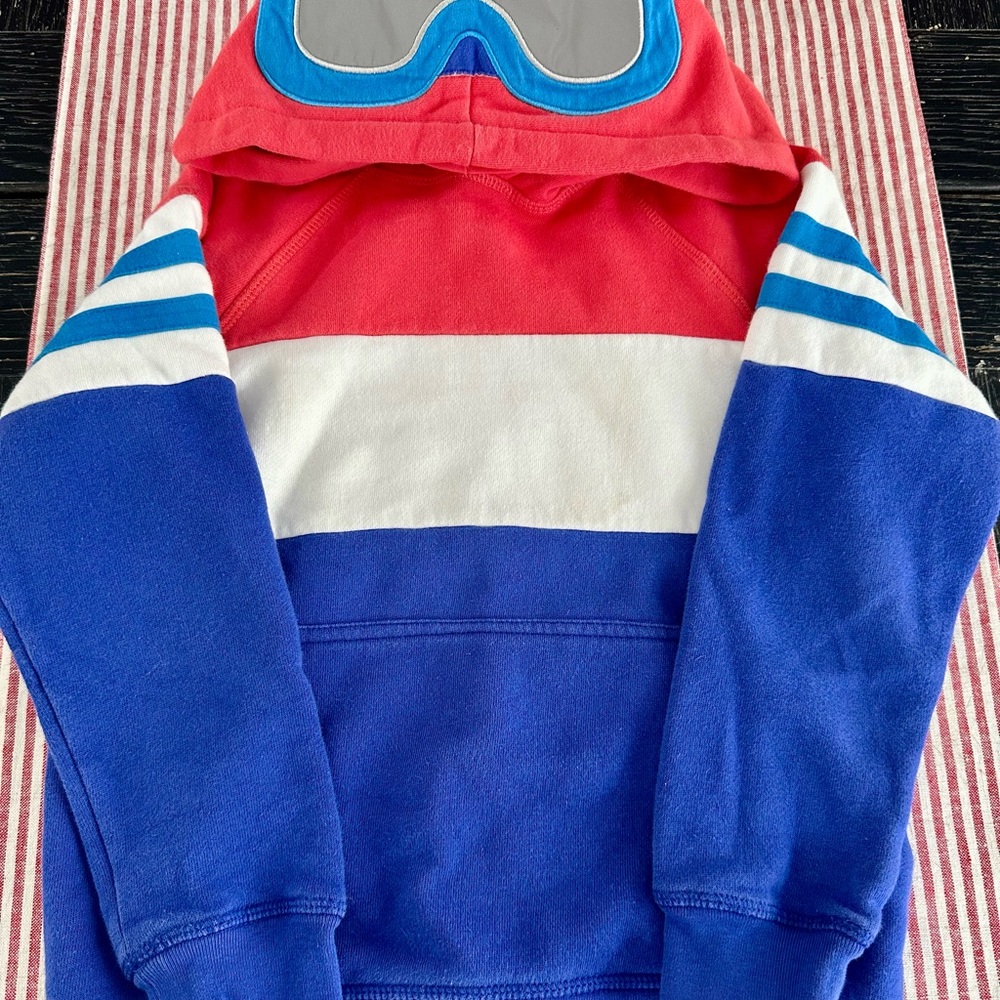 Mini Boden Colorblock Hoodie, Size 7-8